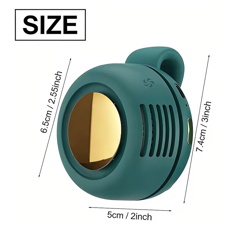 SUKUN Clip Fan সবুজ — সাইড ভিউ